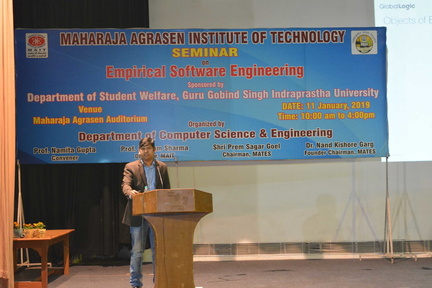 Seminar On "Empirical Software Engineering" on 11 January, 2019